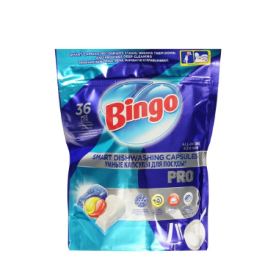 BINGO Про капсулы д/пмм машин 36шт